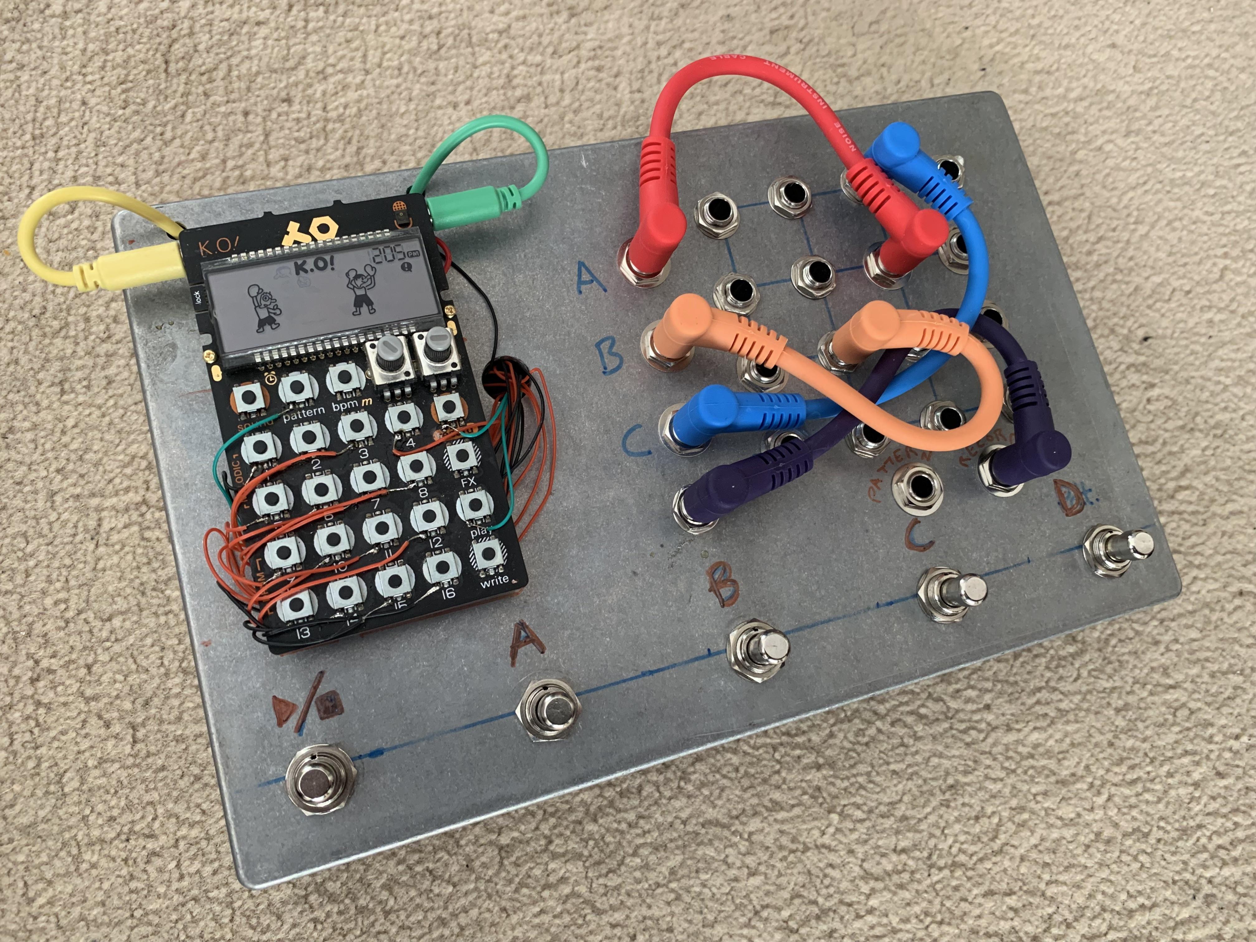 PO-33 Guitar Pedal custom hardware mod