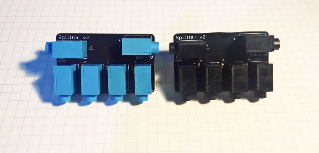 Two Pocket Operator Sync splitters